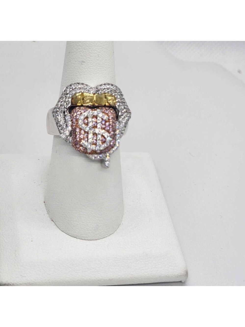 BRAND NEW  Sterling Silver 925 Money Mouth Ring
